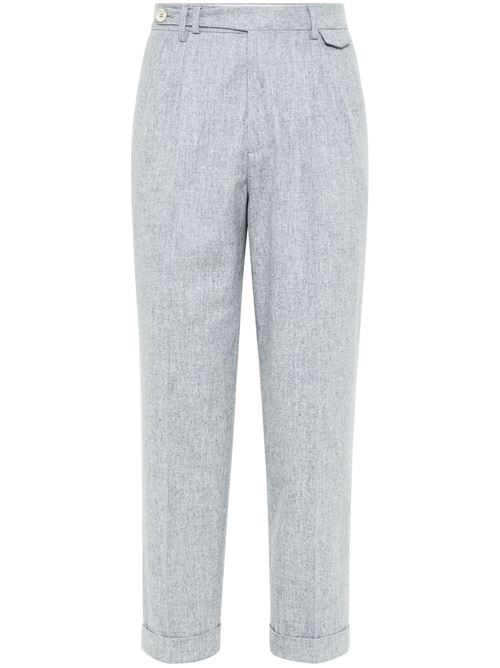 Pantaloni in lana grigia Brunello Cucinelli | M038PE1920C511